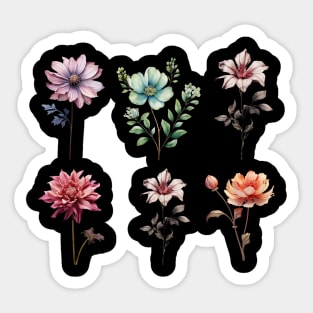 Beautiful Flower Design Sticker